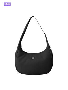 Nylon Crescent Hobo Shoulder Bag Water Repellent Mini Tote Purse